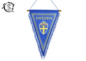 China Sweden Digital Printed Pennant Custom Made Flags World Cup National Country Team Banner on sale