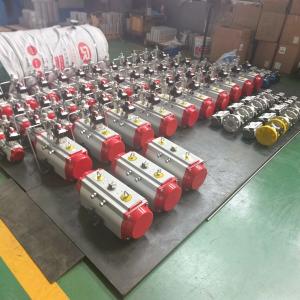 ISO5211 No Noise Rack Pinion Pneumatic Actuator For Rotary Valve
