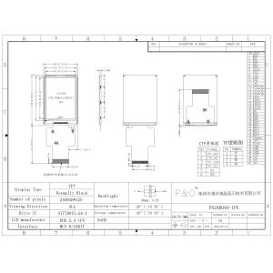 Polcd 2.4 Inch 240x320 ST7789V Mcu Interface Full Viewing Angle IPS 2.4" Tft Lcd