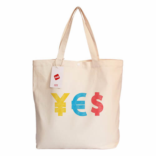 Quality Reusable Durable White Canvas Screen Printed Tote Bags Customized wholesale