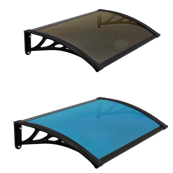 2.5mm/5.0mm Clear Bronze DIY Polycarbonate PC Window Awning Canopy with PP or