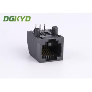 Unshield 6p6c Rj12 Phone Jack RJ11 Jack Single Port With Side Entry