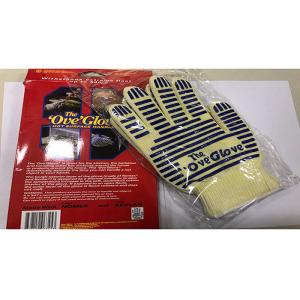 Kelvar Fiber Coating Heat Resistant BBQ Gloves Polyester Inner Materials