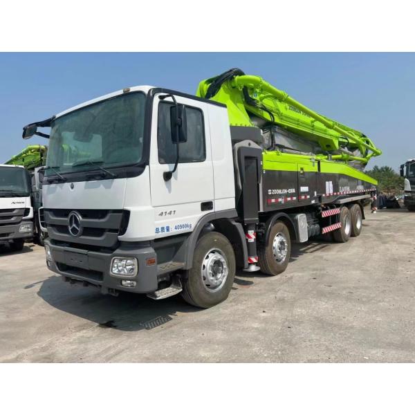 Green 2012 Zml 52m Concrete Pump on Benz Truck Concrete Boom Pump Used Heavy Equipment