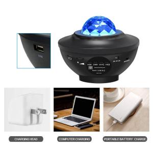 Remote Control DC5V 6W LED Touch Desk Lamp Star Projector Night Light With Music
