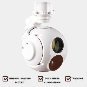 360deg Continuous Rotary Drone Camera Pods 3 Axis Detectable 8µM~14µM Wavelength