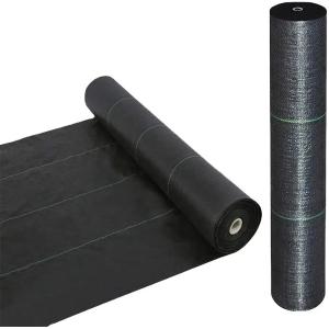 Cheap UV Stabilization Agricultural Ground Cover PP Woven Anti-Grass Mat For Weed Control Black White Green Fabric Roll For Plants for sale