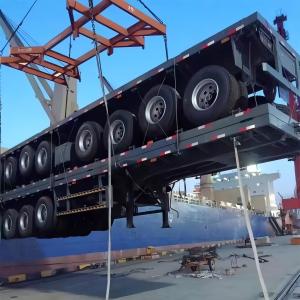 Wholesale Customizable 100 Ton Flatbed Semi-Trailer New Condition 3-Axle