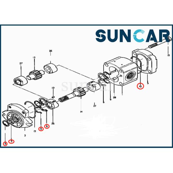 EX200 Hydraulic Pump Seal Kits Excavator Oil Seal 4206167