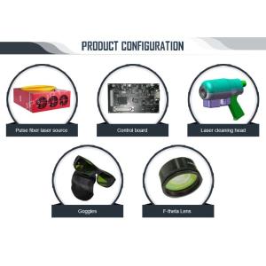 AC220V 100W Fiber Laser Rust Removal Machine With 2D Scanner Head