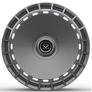 2024 Range Rover 24x10.5 Gun Metal Custom Machined Windows 1 Piece Forged Wheels