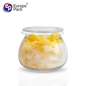 Reusable plastic cups with lid for dessert cups Snack cup ice cream cups