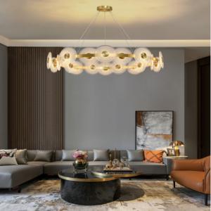 Copper Acrylic Hardware Residential Modern Pendant Light G9 Lamp Source