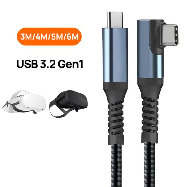 16FT Kuject VR Headset Cable For Oculus Quest 2 Quest 1 Type C To Type C Cable