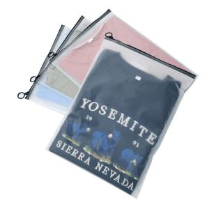 China Pe Zipper Lock Frosted Plastic Packaging Bags Matte Printed Waterproof For Clothes on sale