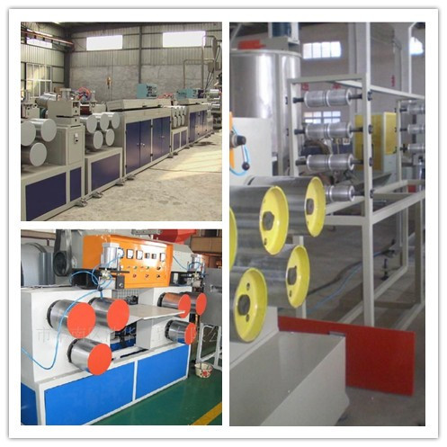 Single Screw Strapping Band Machine , One Out of Two PET Strap Band Making