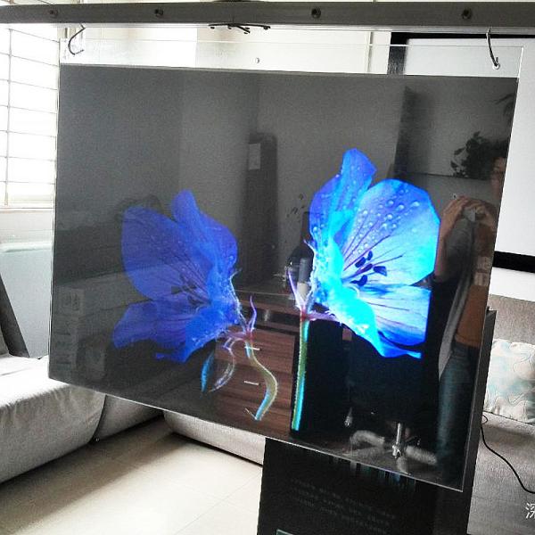 Quality Self Adhesive Holographic Back Projection Film High Contrast, 45 Degree Angle wholesale