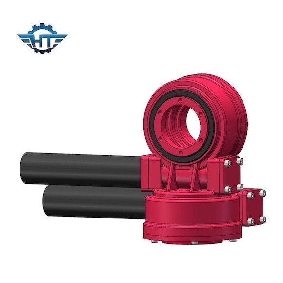 Multi Tooth Contact Dual Axis Small Slew Drive With 24V Motor For Long Life