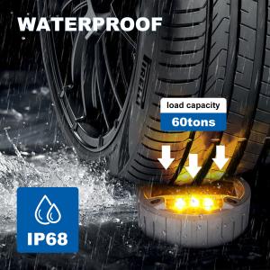 IP68 Waterproof LED Solar Road Studs Working Time ≥100h Light Source LED