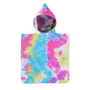 High Quality Custom Microfiber Poncho Towel Design Full Color Digital Printed