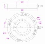 Custom made Low profile torque transducer for robot joint torque measurement