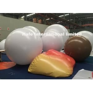 Hanging Blow Up Light 2m 3m 4m White PVC Balloon With LED Lightings Inside