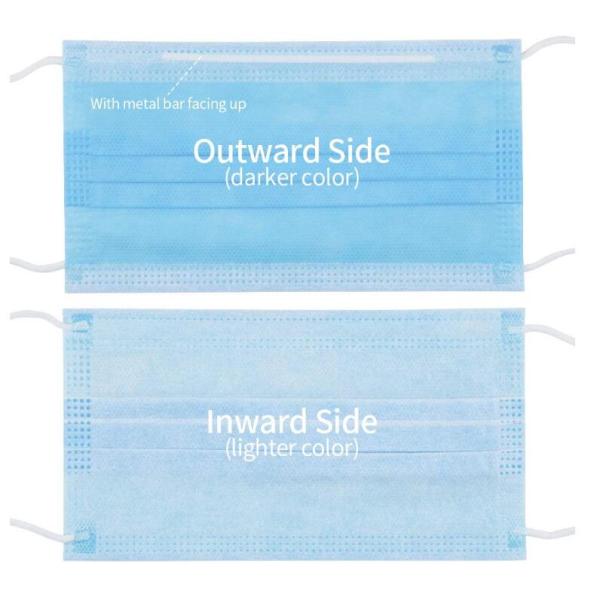 Medical Dispsoable Face Mask 3 Ply Non Woven Face Mask Anti Haze Dust Proof