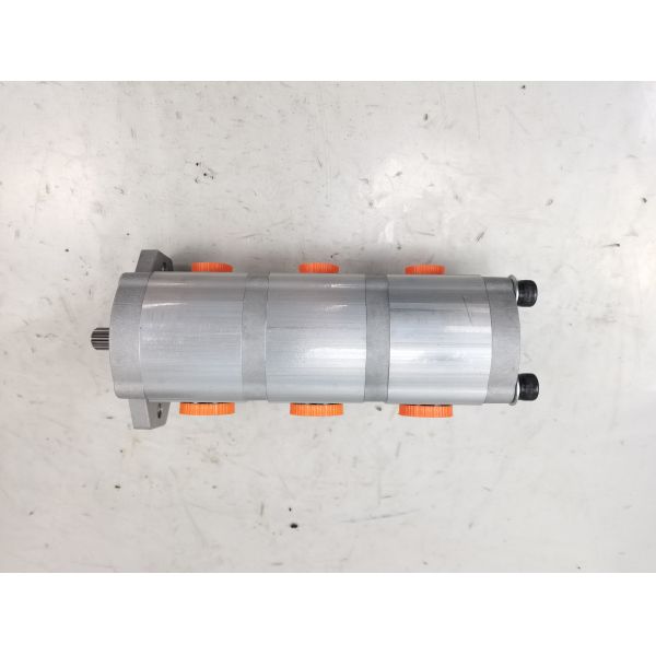 12+12+10 10T R Thread Hydraulic Pump Steel and aluminum alloys 160kPa-250kPa Middle and high pressure external meshing gear pump Hydraulic Pump Heavy