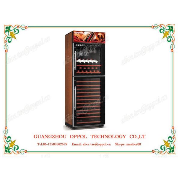 Quality OP-416 OEM ODM Accepted Freestanding Air Cooling Red Wine Display Refrigerator wholesale