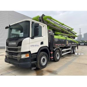 Used 2020 Zoomlion 56m Concrete Pump Truck with Scanica Chassis