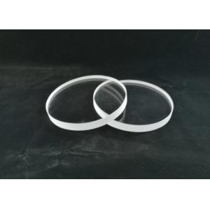 Transparent Fused Quartz Round Disc , Strict Tolerant Silica Glass Discs