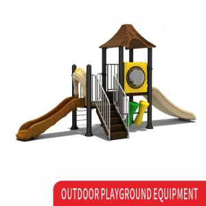 Custom Outdoor Playground Slide Nature Theme With Plastic