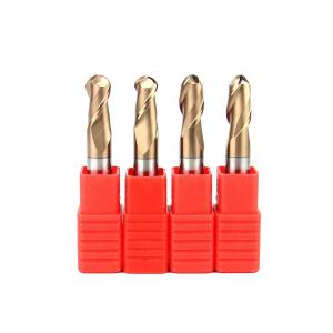 HRC55 Solid Carbide Ball Nose Milling Cutters 12mm R6x75mm 2 Flutes Milling