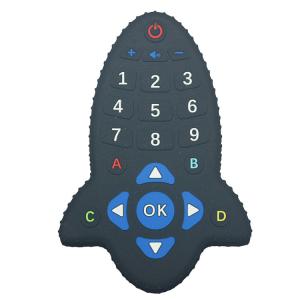 Shaped MHC Silicone Baby Teether Remote Control For Chew Toys