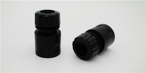 1/2 inch Water Fast Hose Coupling Fittings Easy Installation , Black Color