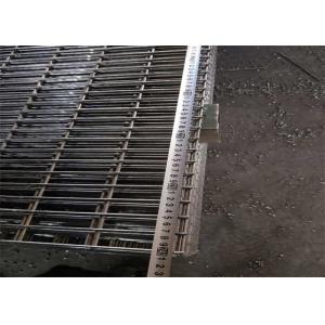 Black 25X75mm Welded Wire Mesh Panels / Wire Mesh Security Fencing