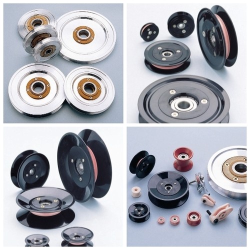 Customized Various Models Plastic Cable Pulley With Bearing , Low Friction