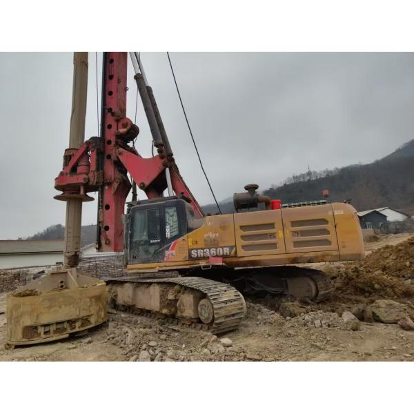 Sany Heavy Industry's SR285 Rotary Drilling Rig 9125x4500x23870mm Operating