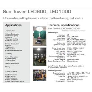 Night Training Tripod LED Balloons Lighting For Police Military 500W 230V