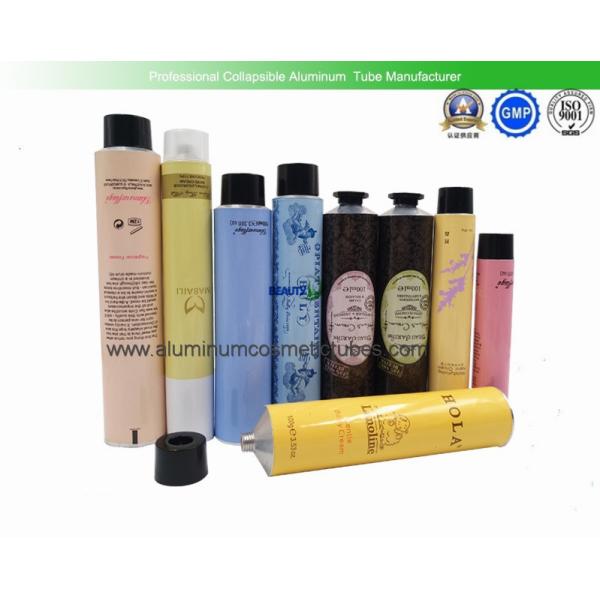 Quality 100% Recyclable Aluminum Squeeze Tubes 200ml Volume Silk Screen Printing wholesale