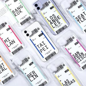 Gel Boarding Pass Phone Cases Light Weight Camera Protection