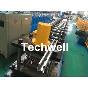Galvanized Steel Guiding Column Shutter Door Roll Forming Machine Thickness 1.5