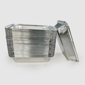 Aluminum Foil Food Storage Container with Paper Lid Environmental Friendly and