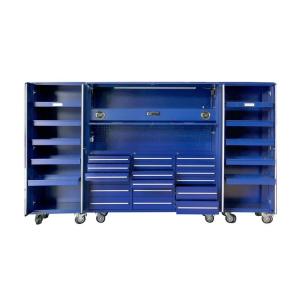 Drawer Mat Optional 72 Inch Mobile Tool Cabinet with 7 Drawers and 258 Tool