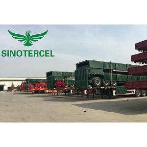 3 Axles Sidewall Semi Trailer 30-60Tons 40ft Shipping Container Trailer