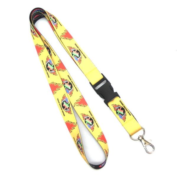 Quality Heavy Egg Hook Dye Sublimation Lanyards For Cell Phone / Covered Button wholesale