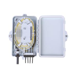 Durable Wall Mount Termination Box , 2/4/6 Cores Fiber Optic Termination Cabinet