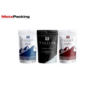 Zipper Custom Printed Stand Up Pouches Plastic Laminated Foil Coffee Bags With