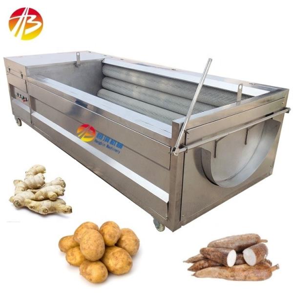 Quality Durable Industrial Ginger Horseradish Washing and Peeling Machine with 380V Voltage wholesale