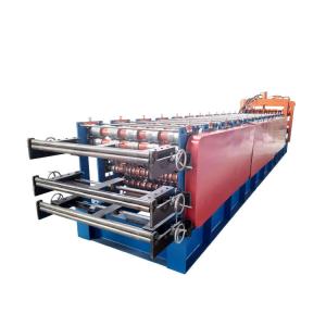 Three Layer Corrugated Roof Tile Roll Forming Machine 24 Gauge 0.3 - 0.8mm